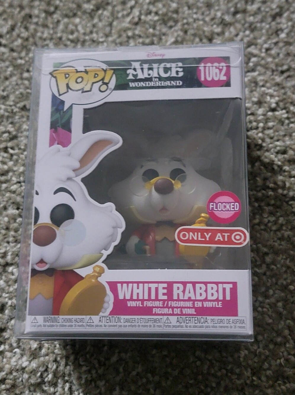 Funko Pop! White Rabbit — White, Gold, Red Alice In Wonderland- Flocked